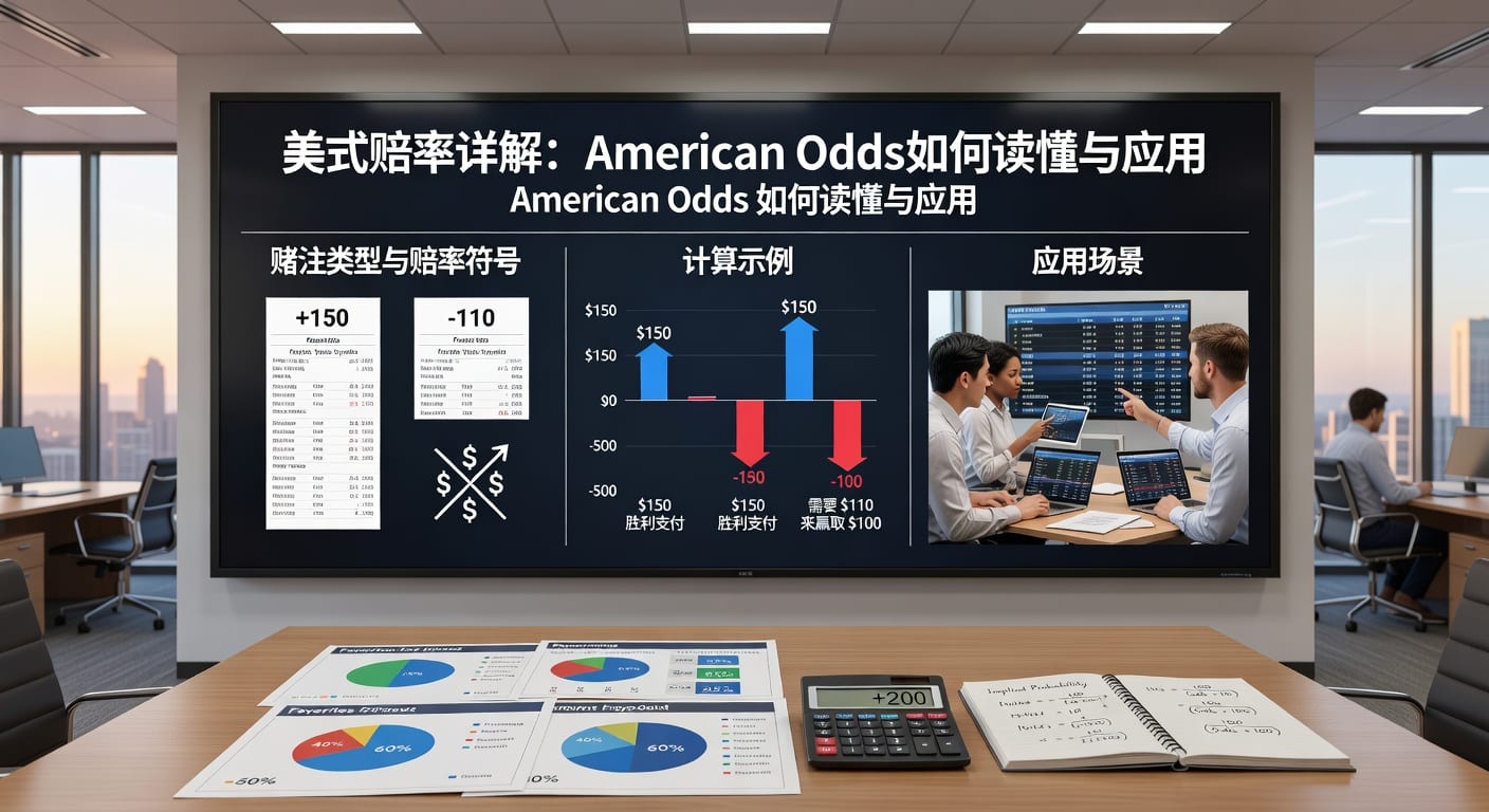 美式赔率 American Odds 解析：换算、判断与实战
